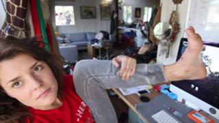 Grace Helbig feet photo thumbnail