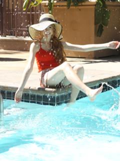 Katherine McNamara feet photo thumbnail