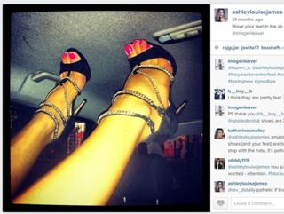 Ashley James feet photo thumbnail