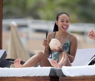 Karrueche Tran feet photo thumbnail