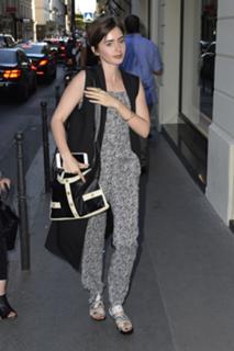 Lily Collins feet photo thumbnail
