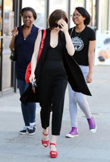 Lily Collins feet photo thumbnail