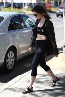 Lily Collins feet photo thumbnail