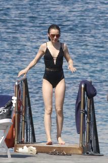 Lily Collins feet photo thumbnail
