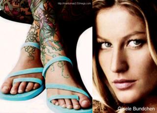 Gisele Bündchen feet photo thumbnail