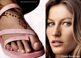 Gisele Bündchen feet photo thumbnail