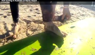 Avril Lavigne feet photo thumbnail
