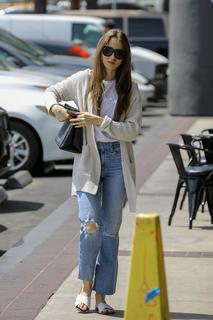 Lily Collins feet photo thumbnail