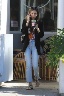 Lily Collins feet photo thumbnail