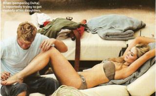 Delta Goodrem feet photo thumbnail