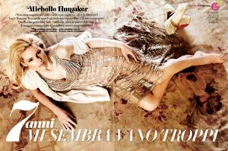 Michelle Hunziker feet photo thumbnail