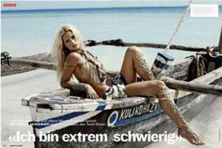 Michelle Hunziker feet photo thumbnail