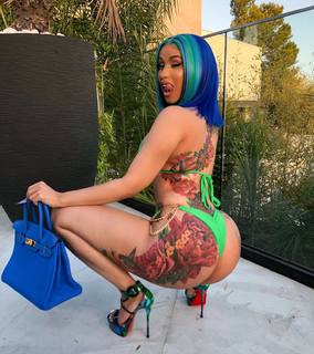Cardi B feet photo thumbnail