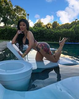 Cardi B feet photo thumbnail