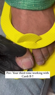 Cardi B feet photo thumbnail