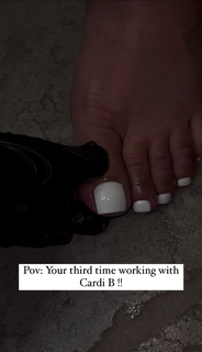 Cardi B feet photo thumbnail