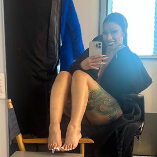 Cardi B feet photo thumbnail