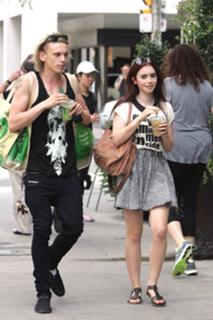 Lily Collins feet photo thumbnail