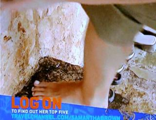 Samantha Brown feet photo 1