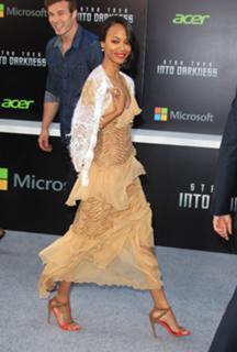 Zoe Saldana feet photo thumbnail