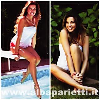 Alba Parietti feet photo thumbnail