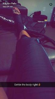 Allyson Felix feet photo 1