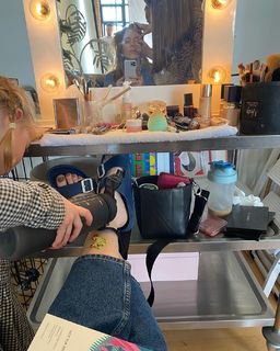 Angela Scanlon feet photo thumbnail