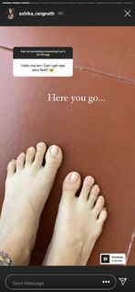 Ashika Ranganath feet photo 19