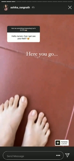 Ashika Ranganath feet photo 17