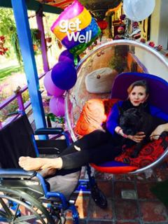 Carrie Fisher feet photo thumbnail