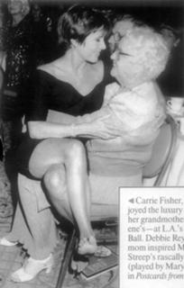 Carrie Fisher feet photo thumbnail