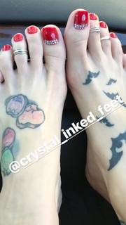 Crystal Inked feet photo thumbnail