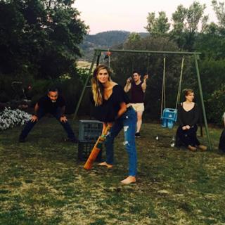 Delta Goodrem feet photo thumbnail