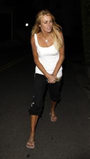 Dina Lohan feet photo 3
