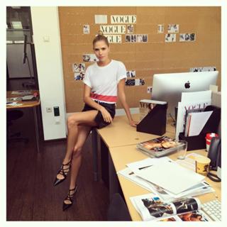 Elena Perminova feet photo thumbnail