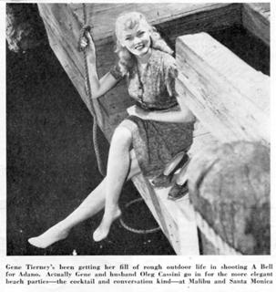 Gene Tierney feet photo 5