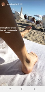 Genie Bouchard feet photo thumbnail