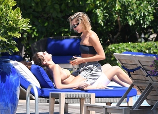 Hailey Bieber feet photo thumbnail