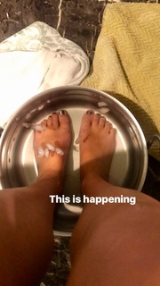 Hannah Stocking feet photo thumbnail