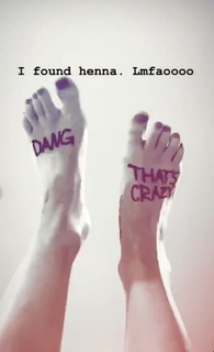 Hannah Stocking feet photo thumbnail