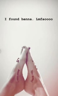Hannah Stocking feet photo thumbnail