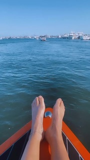 Hannah Stocking feet photo thumbnail