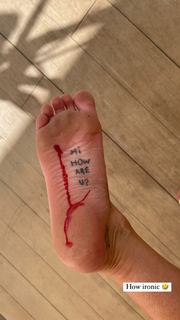 Hannah Stocking feet photo thumbnail