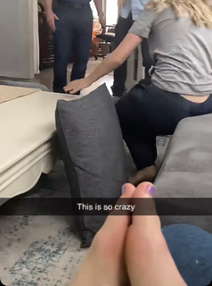 Hannah Stocking feet photo thumbnail