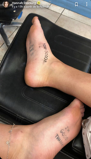 Hannah Stocking feet photo thumbnail