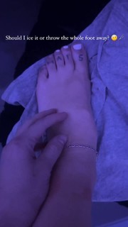 Hannah Stocking feet photo thumbnail