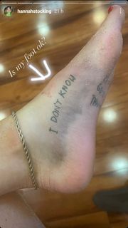 Hannah Stocking feet photo thumbnail