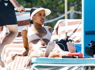 Karrueche Tran feet photo thumbnail