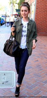Lily Collins feet photo thumbnail