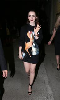 Lily Collins feet photo thumbnail